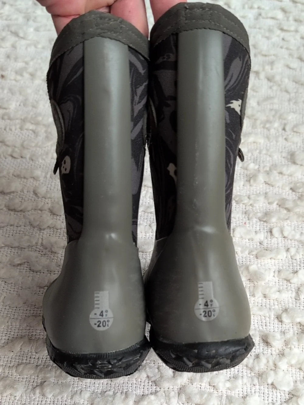 Bogs Kids York Spooky Toddler Boys Girls 8 Rain Snow Winter Boots Pull On